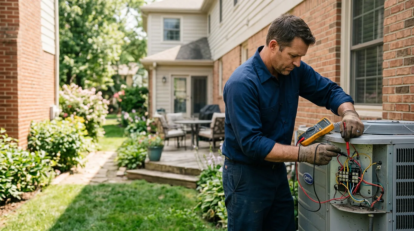HVAC technician working near Rochelle, TX